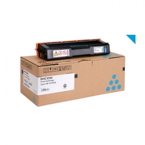 Ricoh SP C252DN/252SF/262SFNW/262DNW C252E Toner Cian Alta capacidad , Ricoh , RIC407717 , 4961311896842